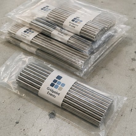 Customized reusable straws for boba and juice shops