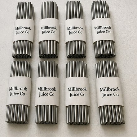 Customized reusable straws for cafes and smoothie bars