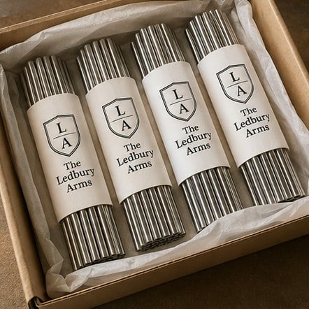 Customized reusable straws for corporate gifts and events