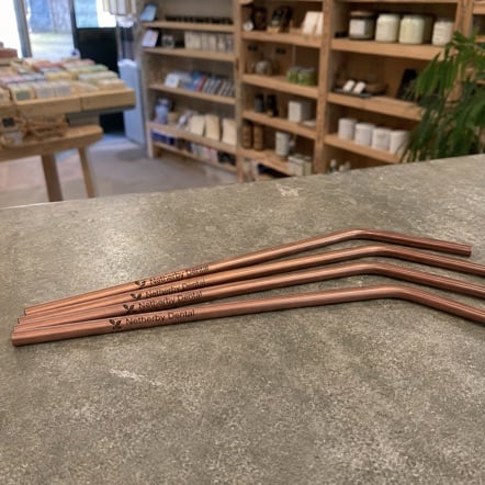 Reusable straws with logo printing